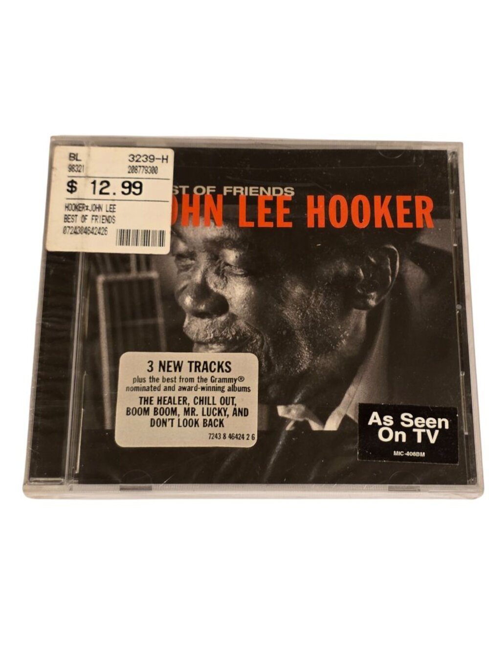 John Lee Hooker Best Of Friends CD Album 1998 Eric Clapton Carlos Santana NOS